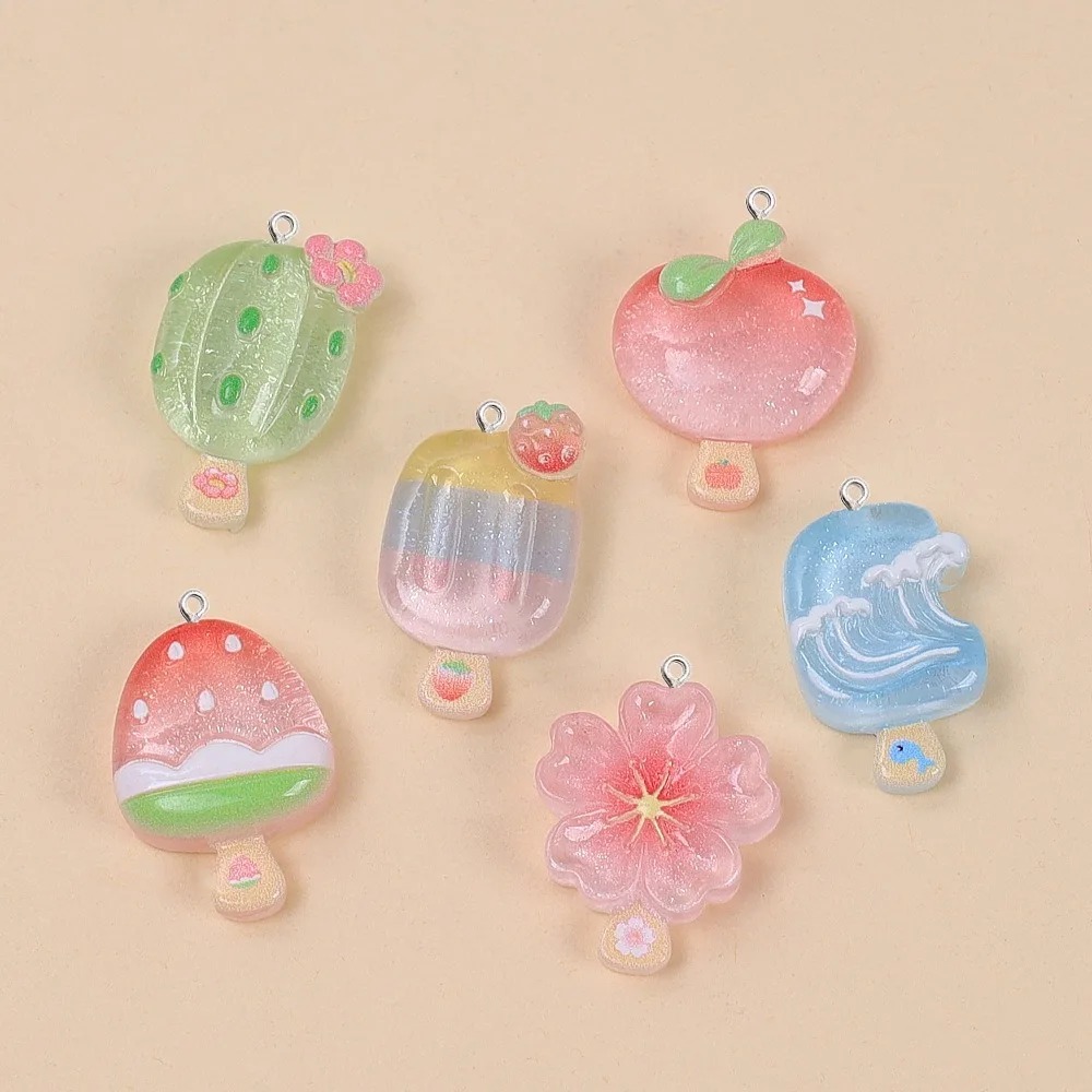 Resin Art And Deco - 10 шт. милых летних подвесок из