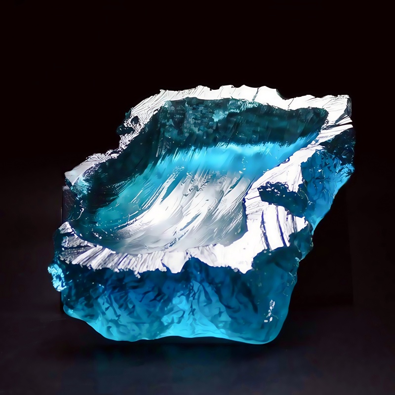 Resin Art Ring Design - Дизайнерская пластина с океанской волной, художественная