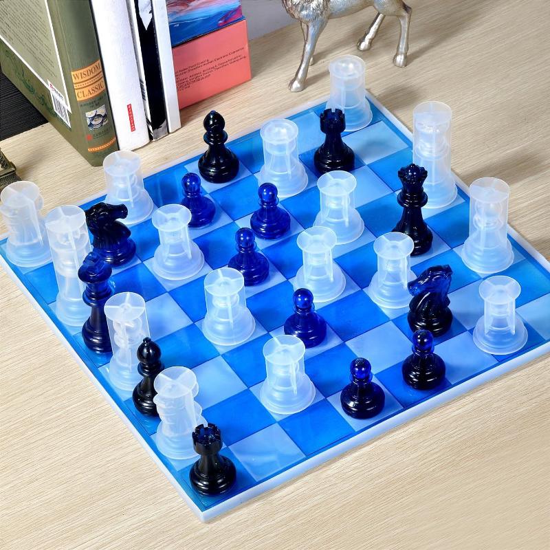 Силиконовая форма для шахматно – обзор и цена Resin Art Table