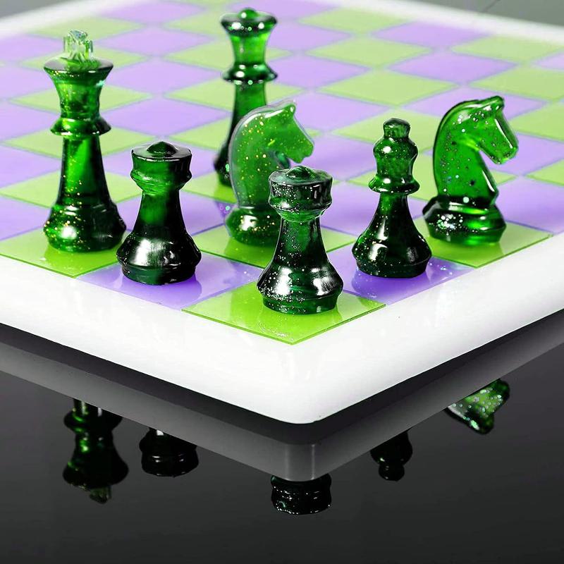 Силиконовая форма для шахматно – обзор и цена Resin Art Table