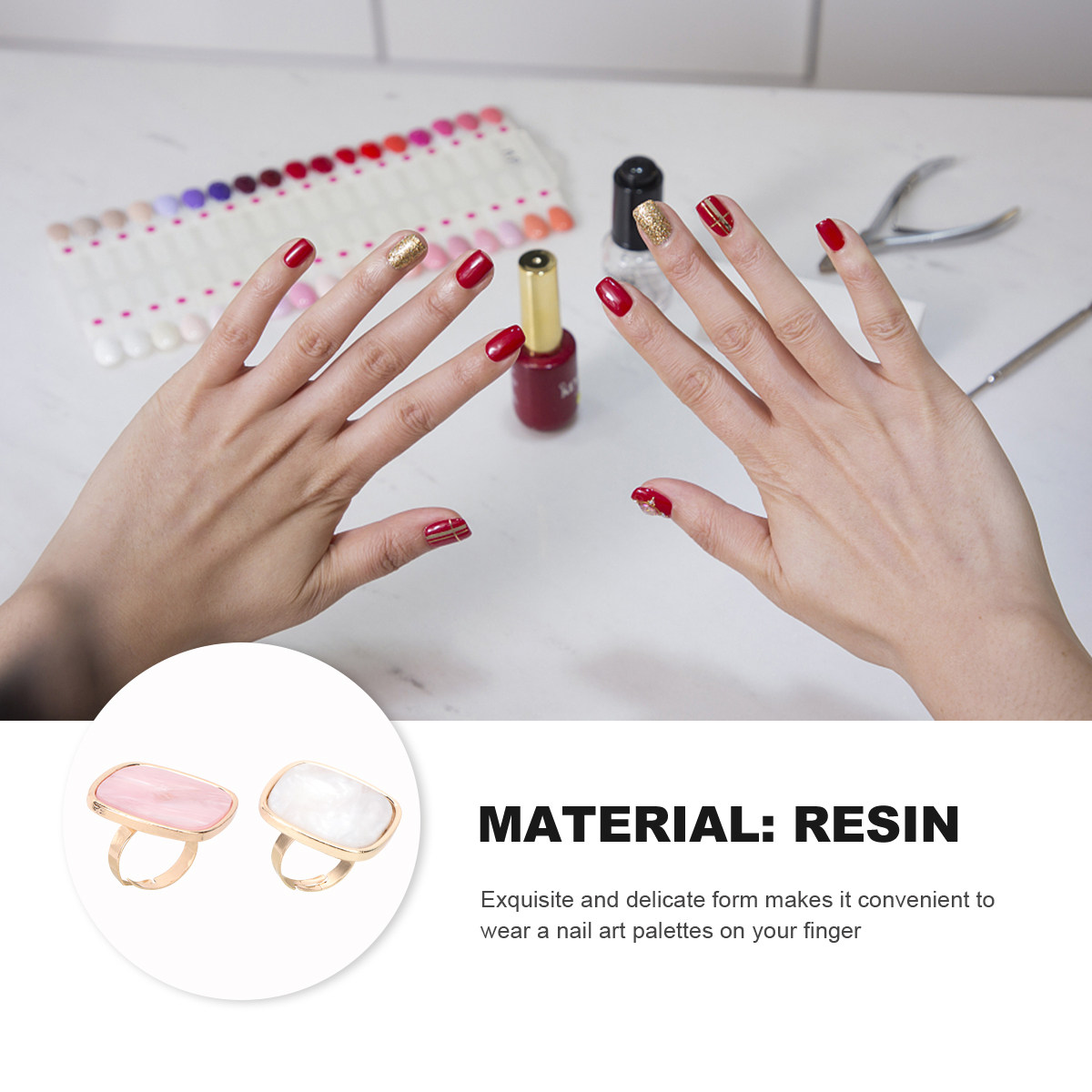 2 шт. мини-палитры для дизайна – обзор и цена Resin Art Ring Design