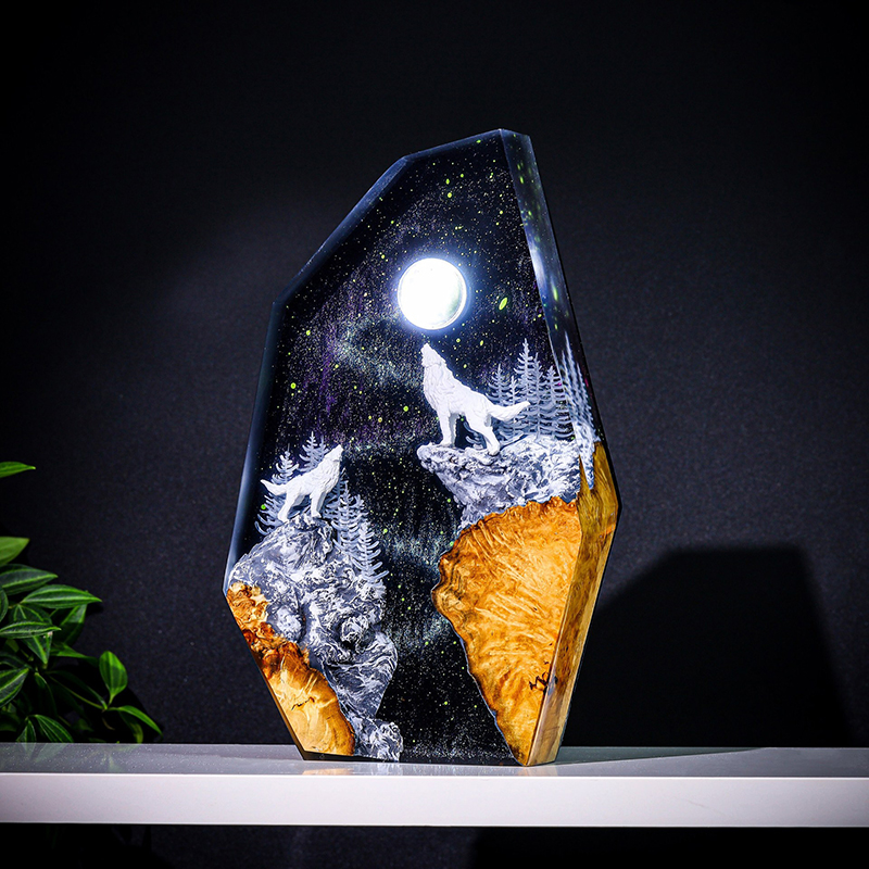 Ночник-фигурка из смолы «Приро – обзор и цена Resin Art Table