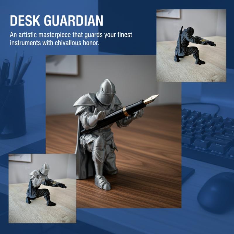 Подставка для ручек в виде рыц – обзор и цена Resin Art Stand