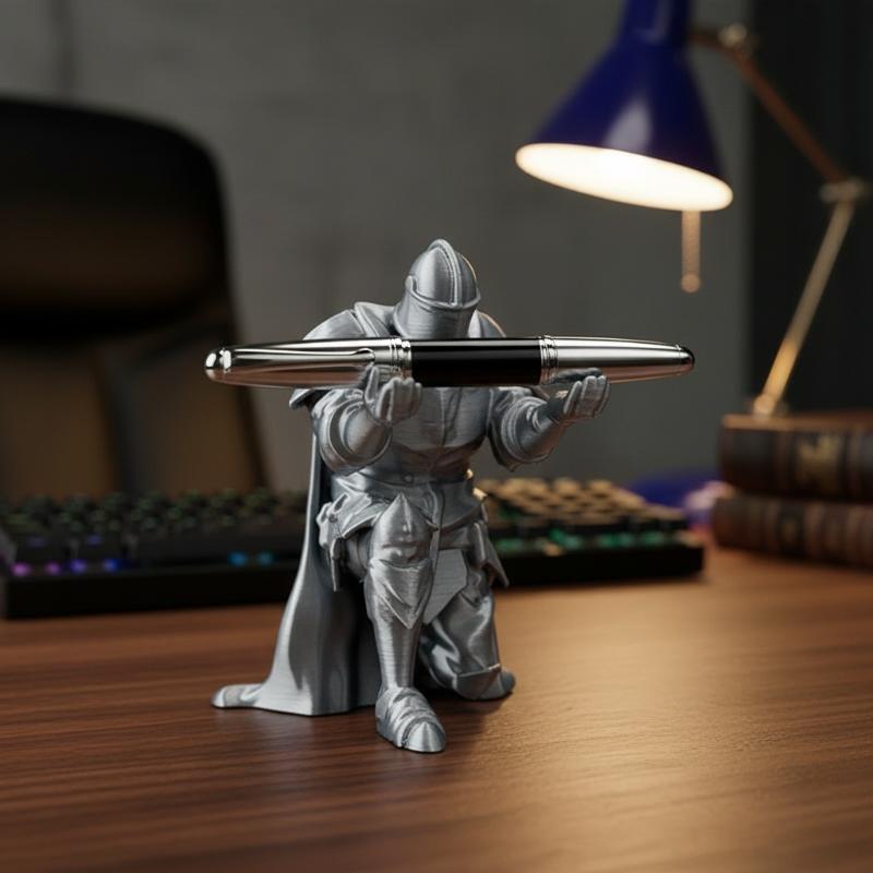 Подставка для ручек в виде рыц – обзор и цена Resin Art Stand