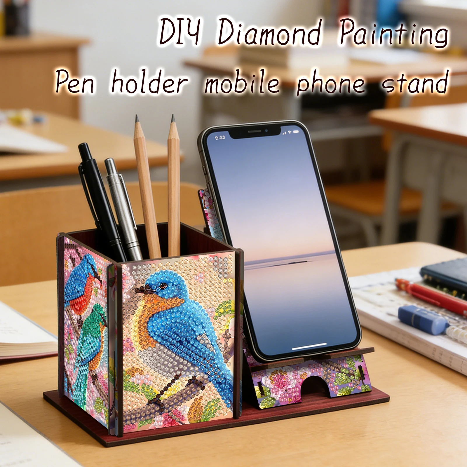 Деревянный органайзер для стол – обзор и цена Resin Art Stand
