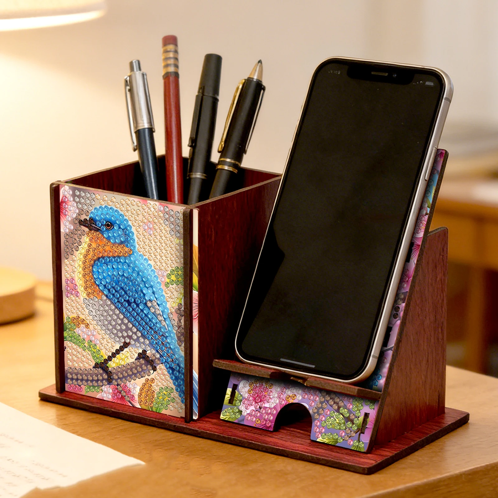 Деревянный органайзер для стол – обзор и цена Resin Art Stand