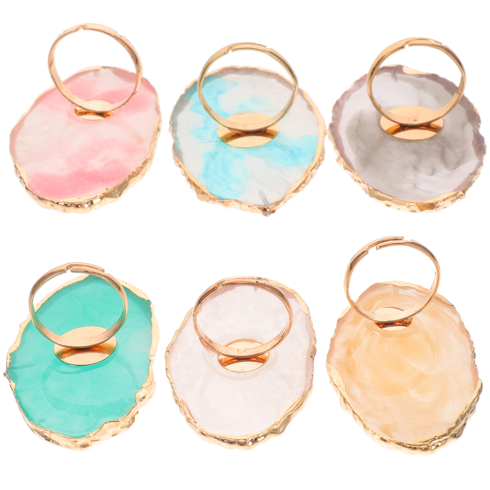 Набор из 6 портативных колец-п – обзор и цена Resin Art Ring Design